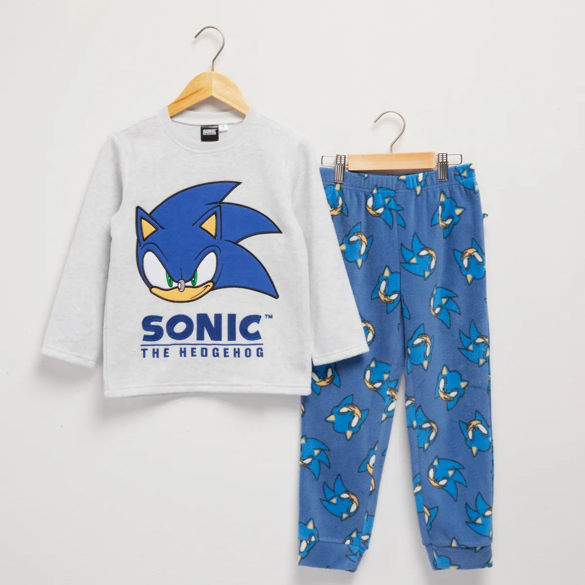 SONIC - Pijama Niño Polar 2 Piezas Sonic