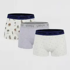 YAMP - Pack 3 Boxer Algodón Niño