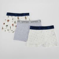 Pack 3 Boxer Algodón Niño