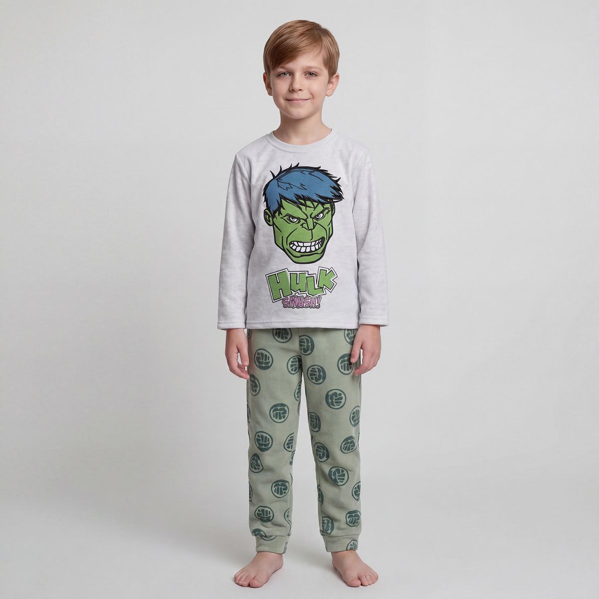 AVENGERS - Pijama Niño Polar 2 Piezas Hulk Avengers
