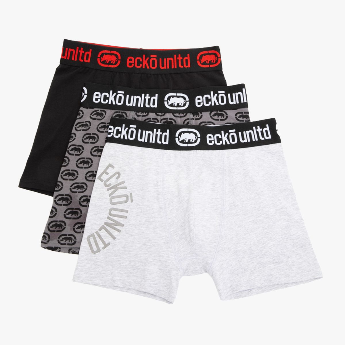ECKO - Pack 3 Boxer Algodón Niño Ecko