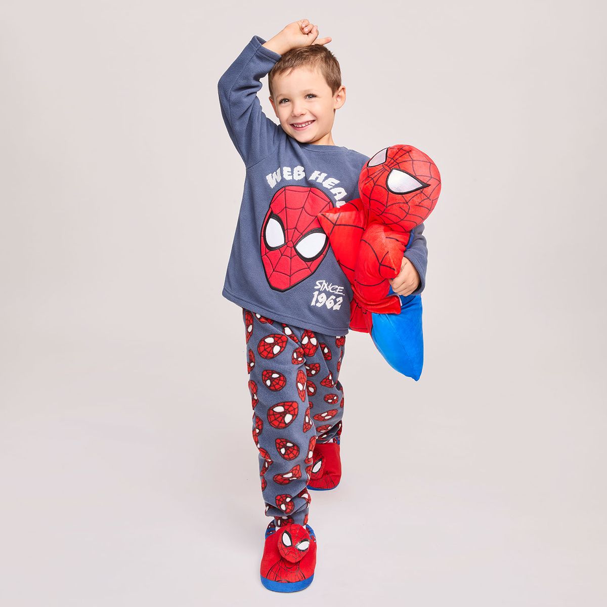 SPIDER MAN - Pijama 2 Piezas Polar Niño Spider-Man