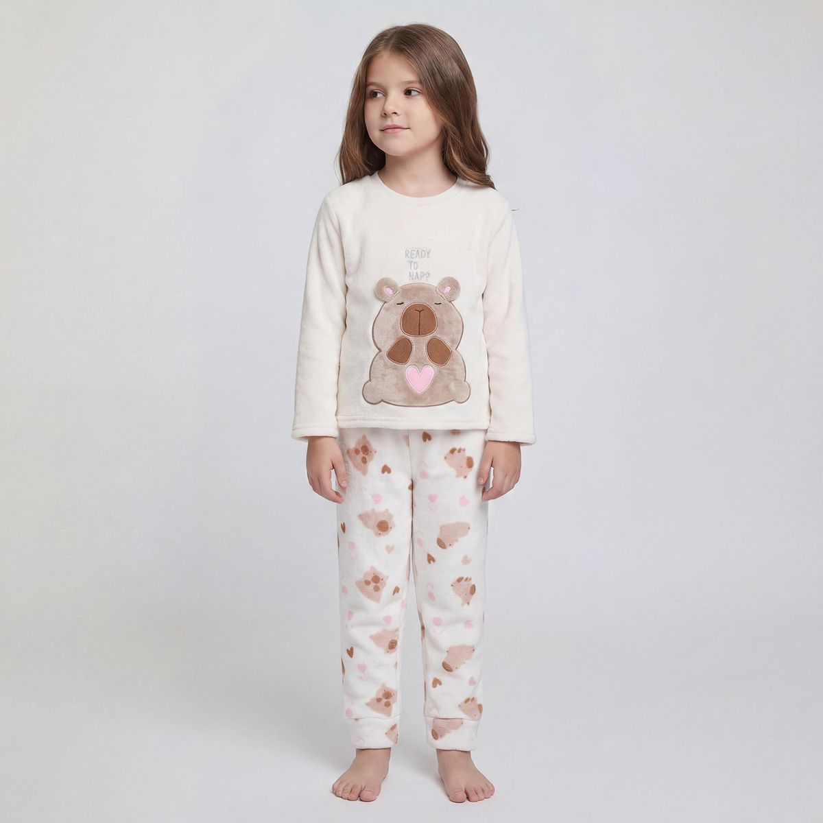 YAMP - Pijama Niña Polar 2 Piezas Capibara Yamp