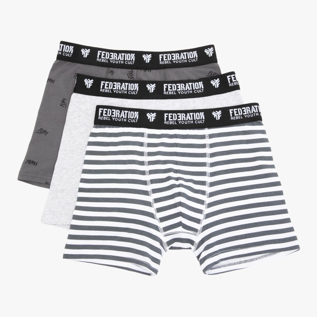FEDERATION - Pack 3 Boxer Algodón Niño Federation