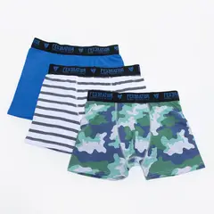 FEDERATION - Pack 3 Boxer Algodón Niño