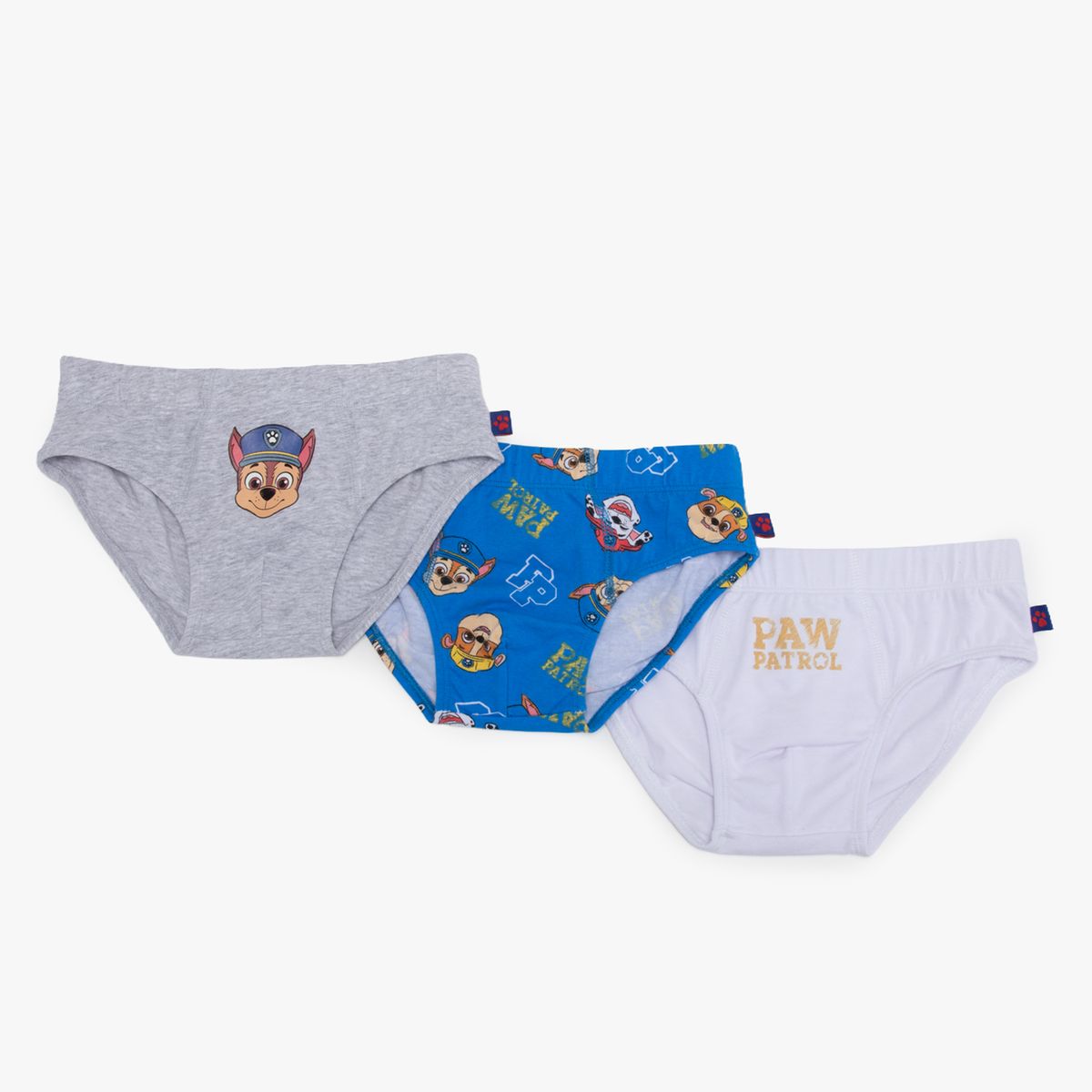 PAW PATROL - Pack 3 Slips Algodón Niño Paw Patrol