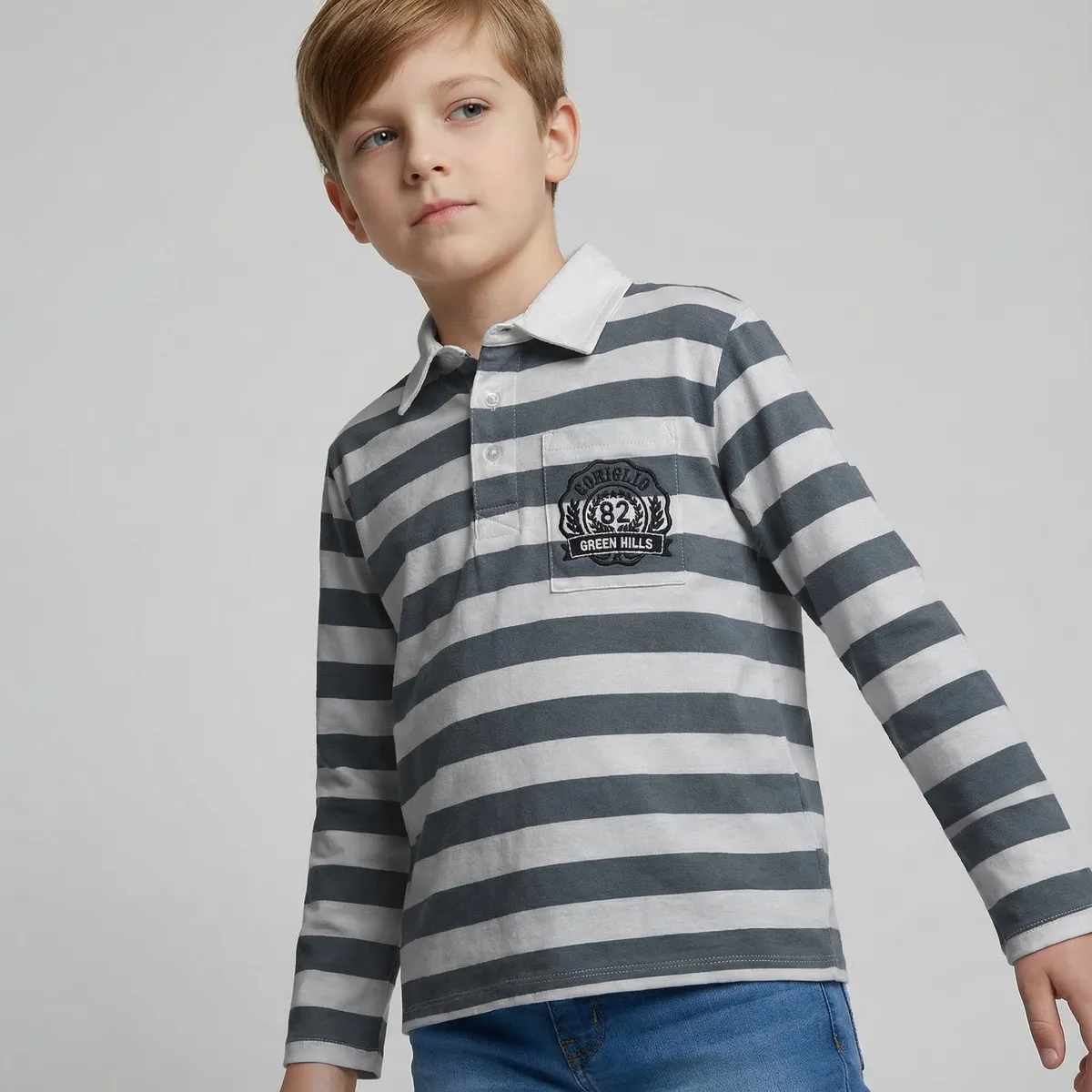 CONIGLIO - Polera Niño Manga Larga Algodón Coniglio