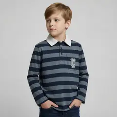 CONIGLIO - Polera Niño Manga Larga Algodón