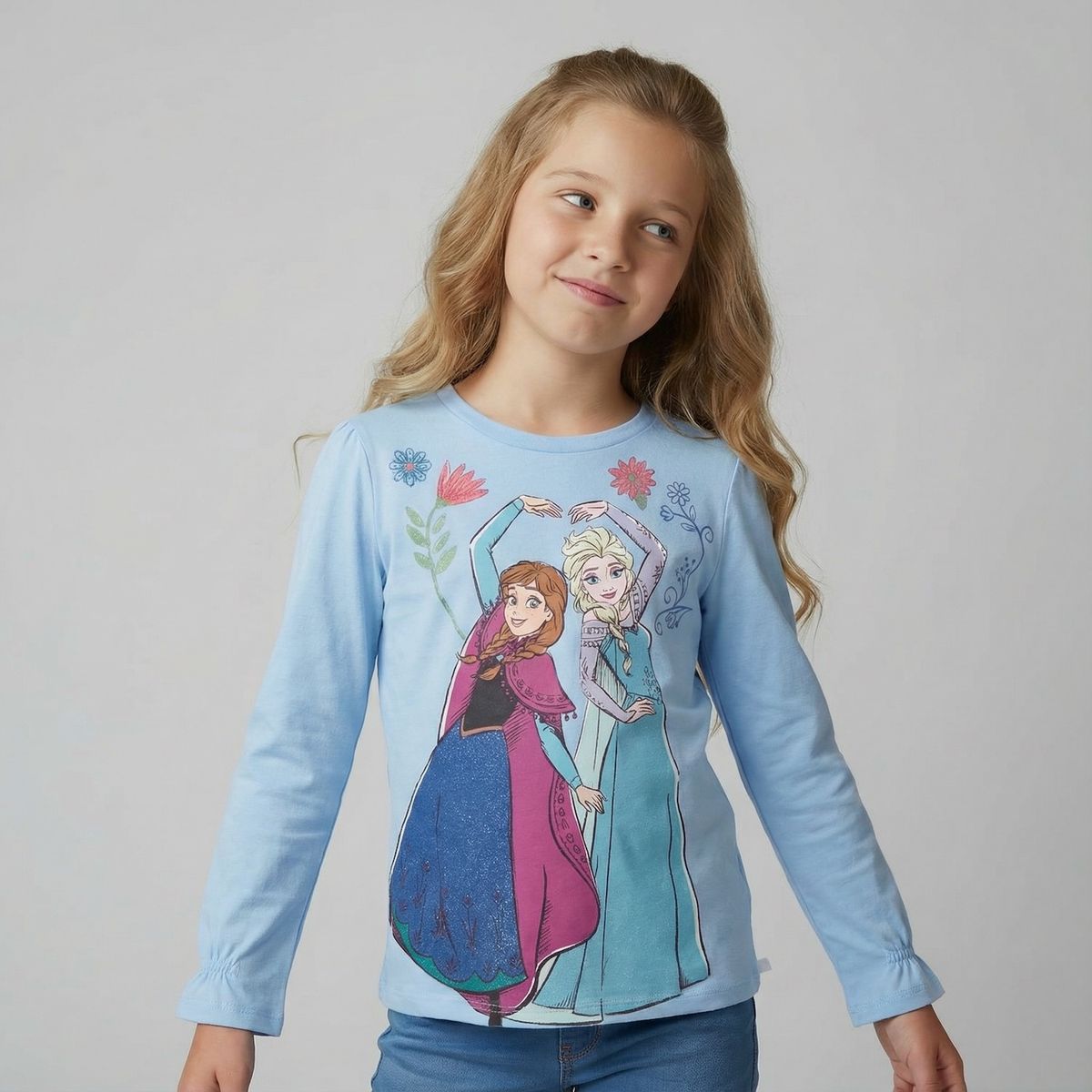 FROZEN - Polera Niña Algodón Frozen