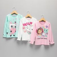 Pack 3 Polera Niña Algodón Casa de Gabby