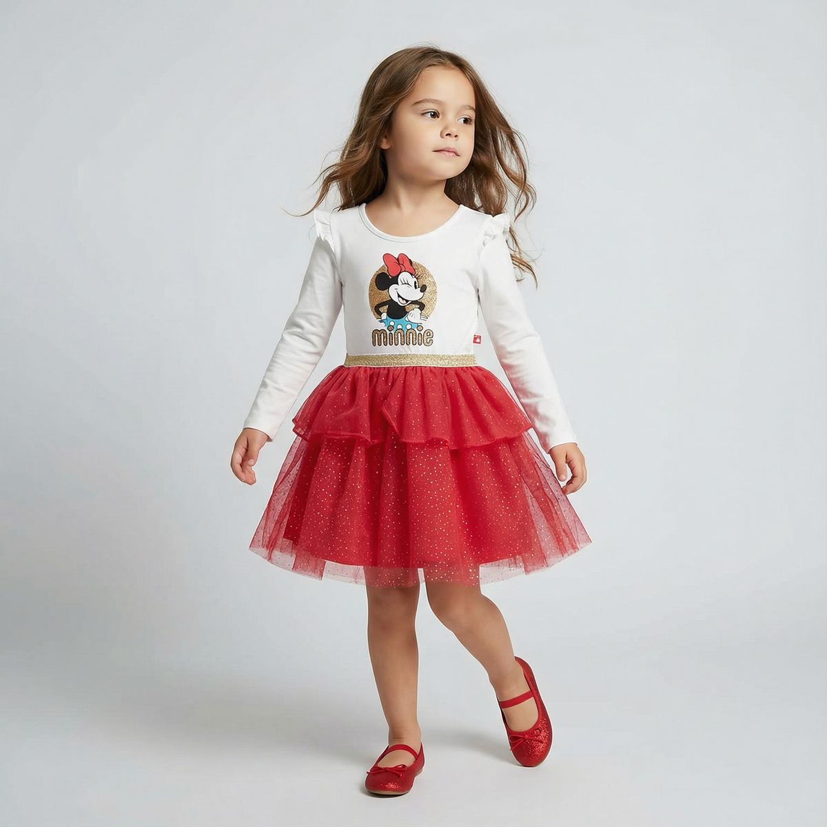 MINNIE - Vestido Niña Algodón Minnie