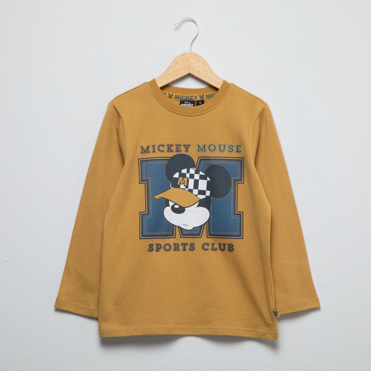 STD CHARACTERS - Polera Manga Larga Algodón Niño Café Std Characters