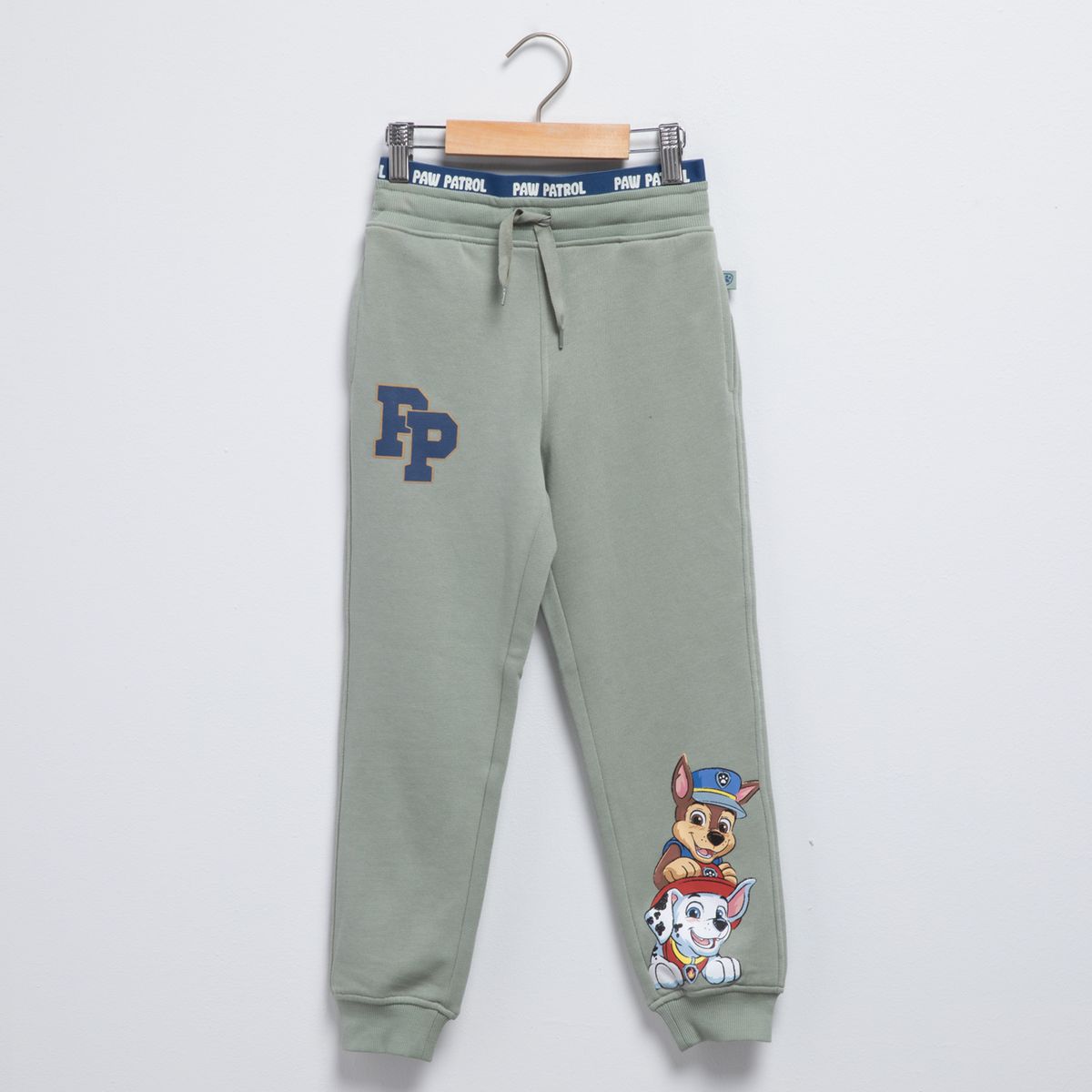PAW PATROL - Pantalon Buzo Algodón Niño Verde Paw Patrol