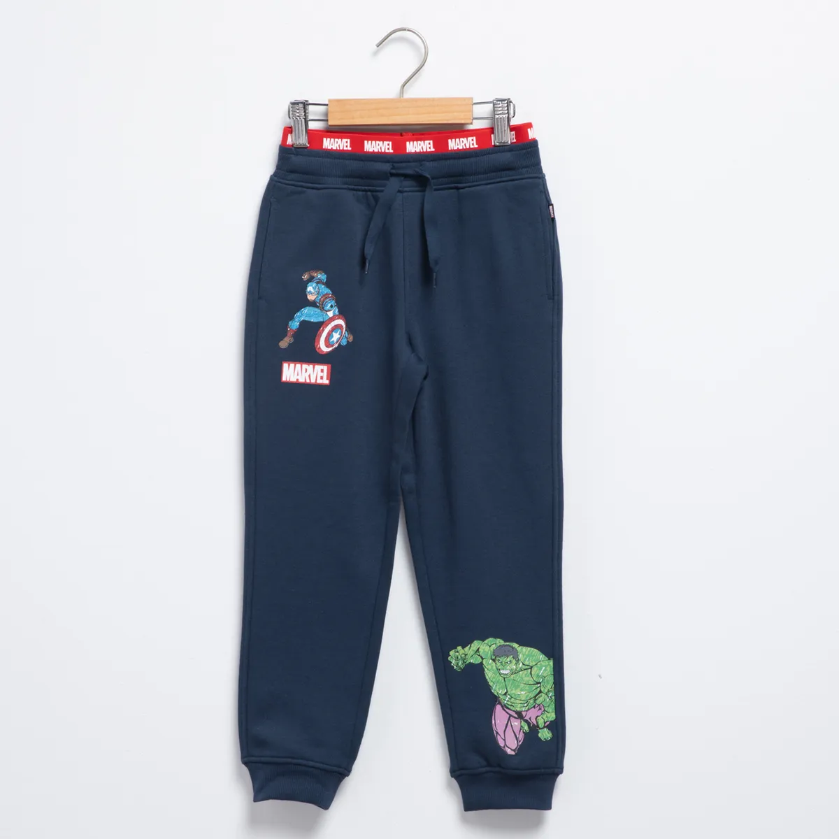 AVENGERS - Pantalon Buzo Algodón Niño Azul Avengers