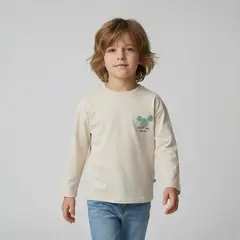 YAMP - Polera Niño Manga Larga Algodón