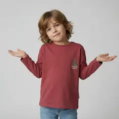 YAMP - Polera Niño Manga Larga Algodón