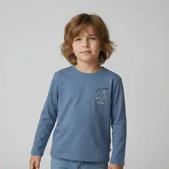 YAMP - Polera Niño Manga Larga Algodón
