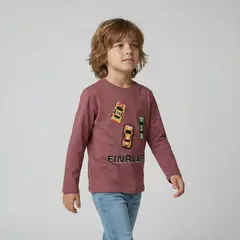 YAMP - Polera Niño Manga Larga Algodón