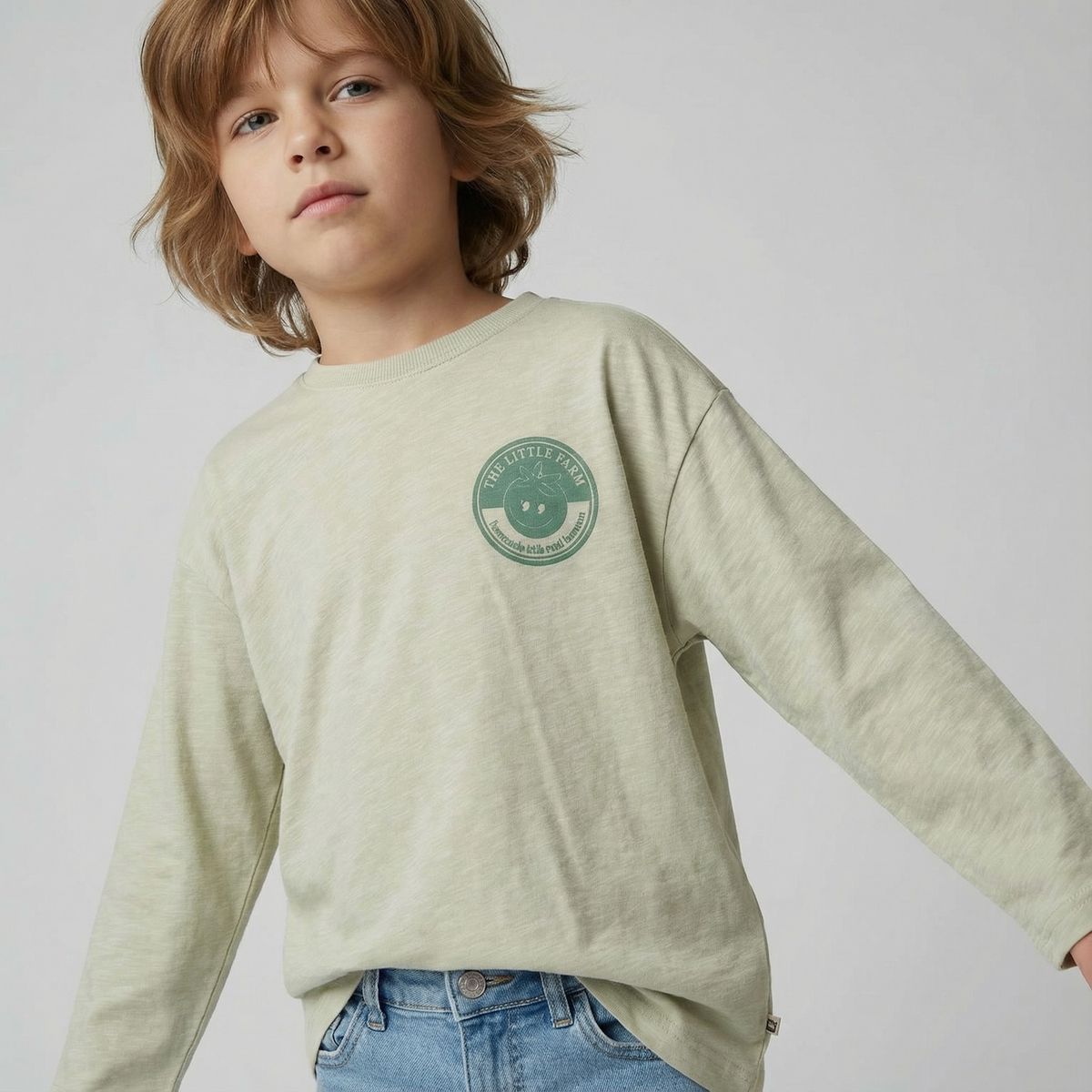 YAMP - Polera Niño Manga Larga Algodón Yamp