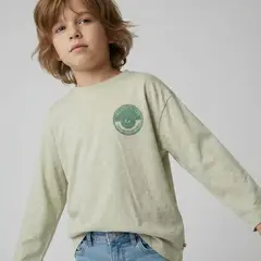 YAMP - Polera Niño Manga Larga Algodón