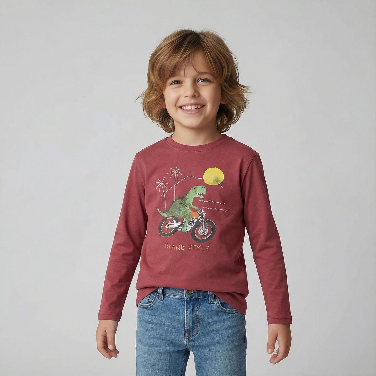 YAMP - Polera Niño Manga Larga Algodón Yamp