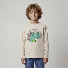 YAMP - Polera Niño Manga Larga Algodón