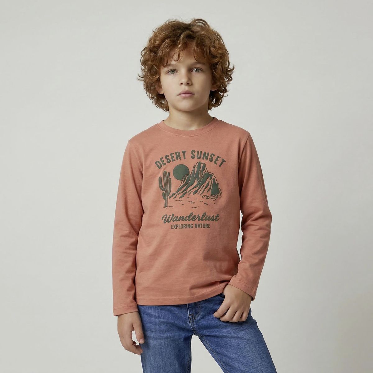 YAMP - Polera Niño Manga Larga Algodón Yamp