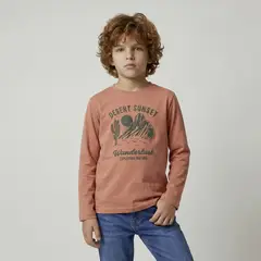YAMP - Polera Niño Manga Larga Algodón