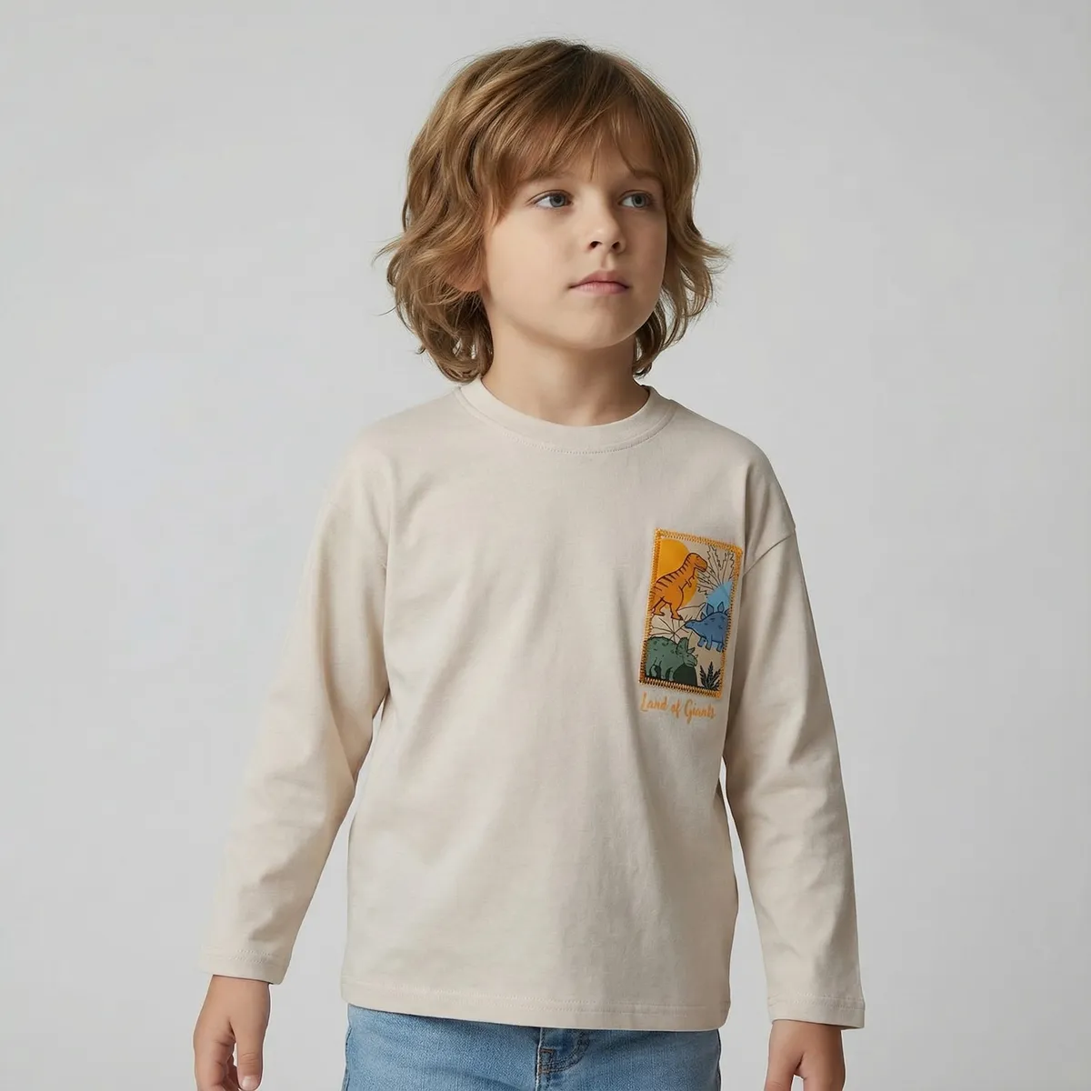 YAMP - Polera Niño Manga Larga Algodón Yamp