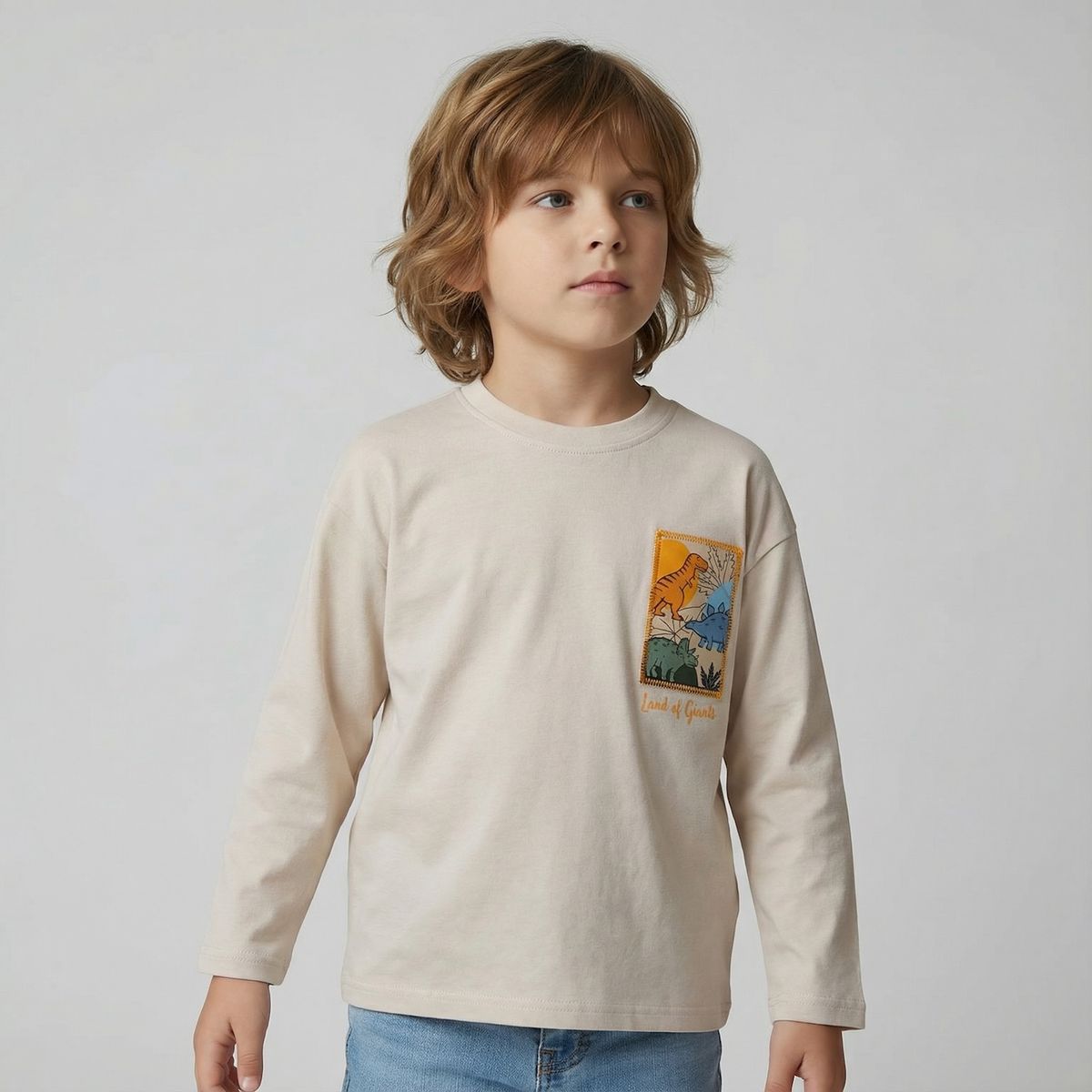 YAMP - Polera Niño Manga Larga Algodón Yamp