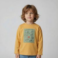 Polera Niño Manga Larga Algodón