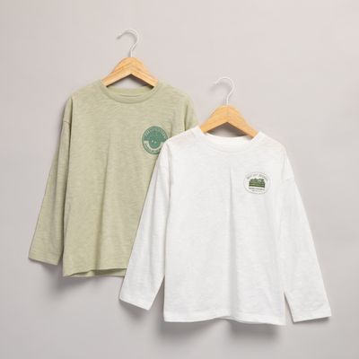 Imagen 2 del producto Pack de 2 Poleras Niño Manga Larga Algodón