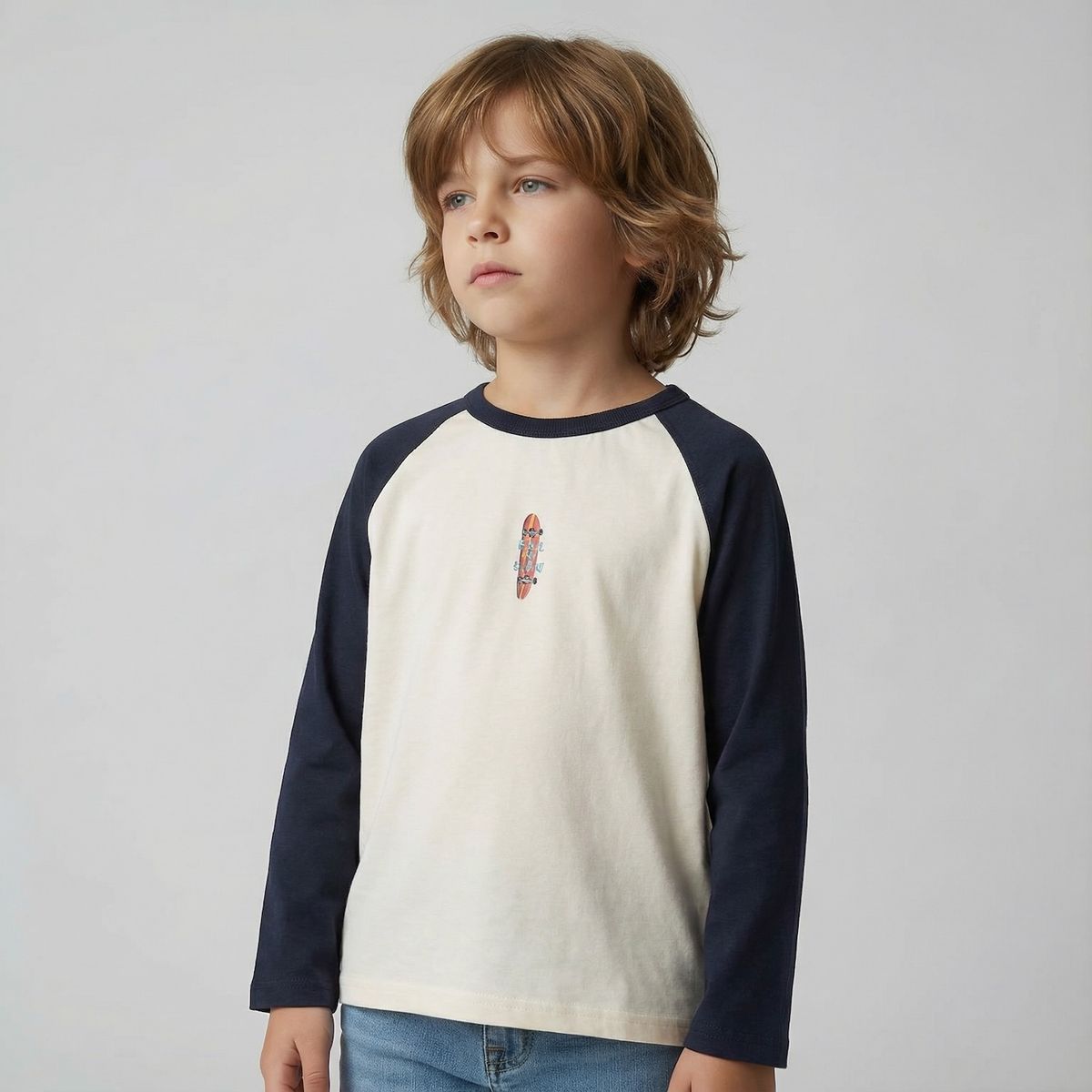 YAMP - Polera Niño Manga Larga Algodón Yamp