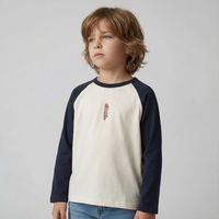 Polera Niño Manga Larga Algodón