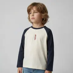 YAMP - Polera Niño Manga Larga Algodón