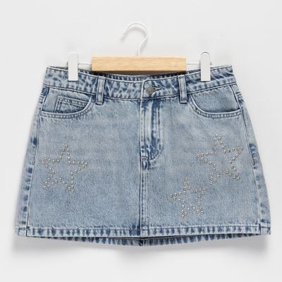 Imagen 2 del producto Falda Algodón Niña Azul