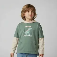 YAMP - Polera Niño Manga Larga Algodón