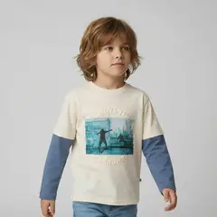YAMP - Polera Niño Manga Larga Algodón