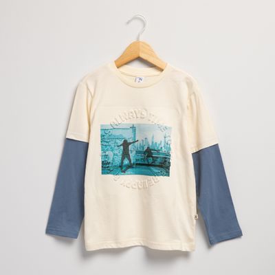 Imagen 2 del producto Polera Niño Manga Larga Algodón