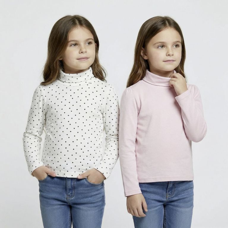 Pack De 2 Poleras Beatles Niña Algodón