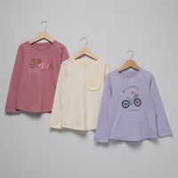 Pack 3 Poleras Manga Larga Niña
