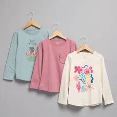 YAMP - Pack 3 Poleras Manga Larga Niña