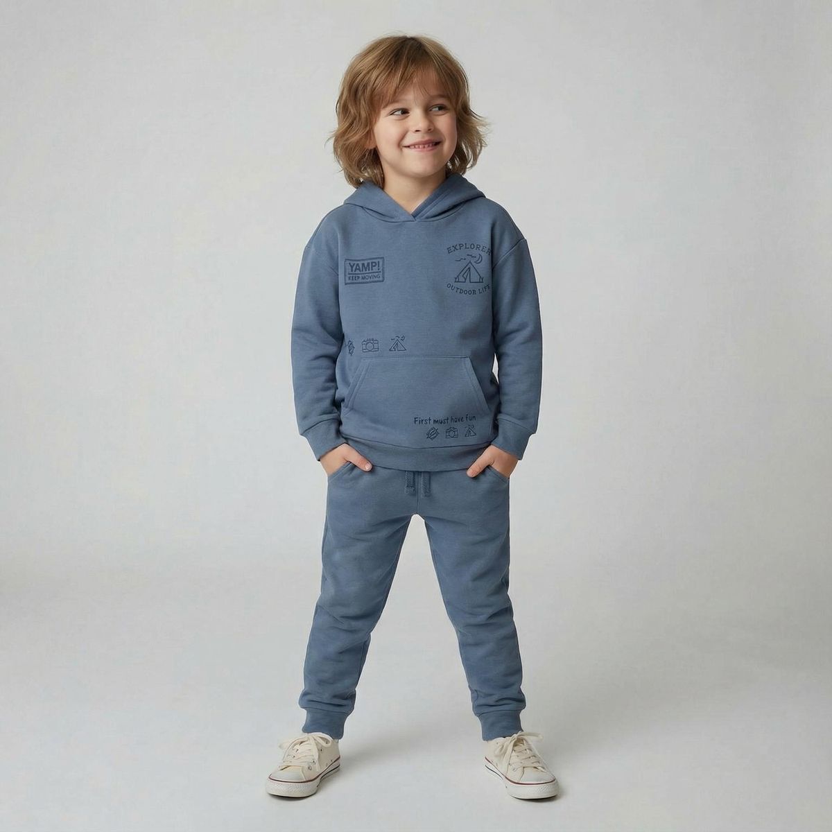 YAMP - Conjunto Polerón Mas Pantalón De Buzo Niño Yamp