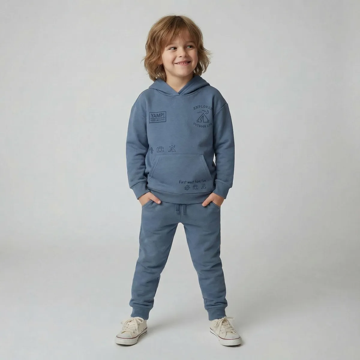 YAMP - Conjunto Polerón Mas Pantalón De Buzo Niño Yamp