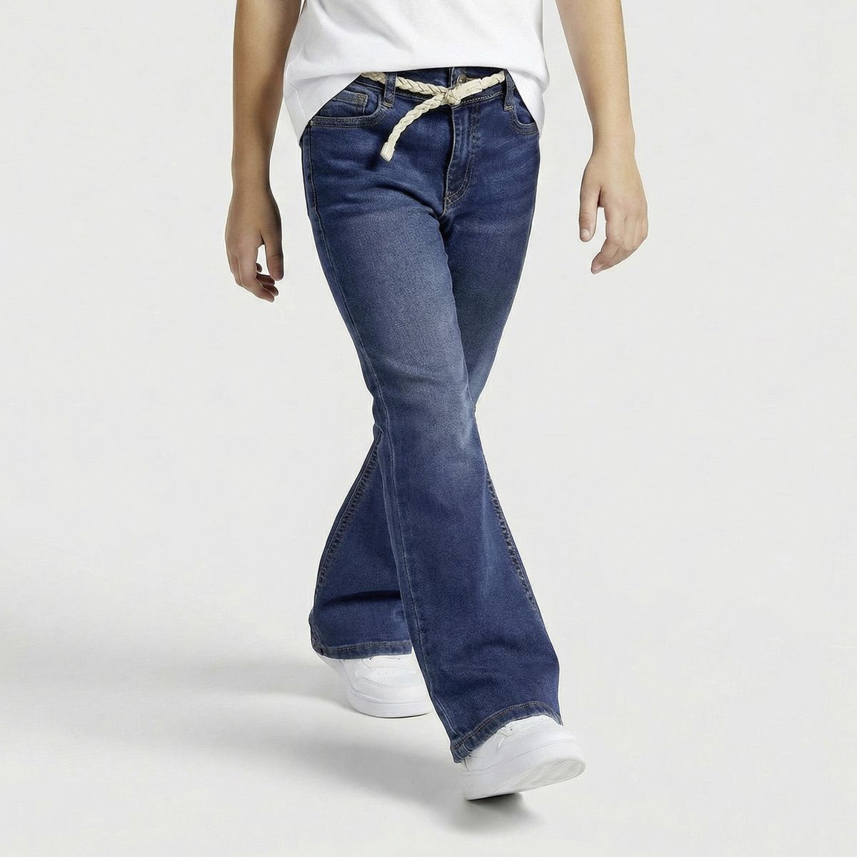 CONIGLIO - Jeans Niña Con Cinturón Coniglio