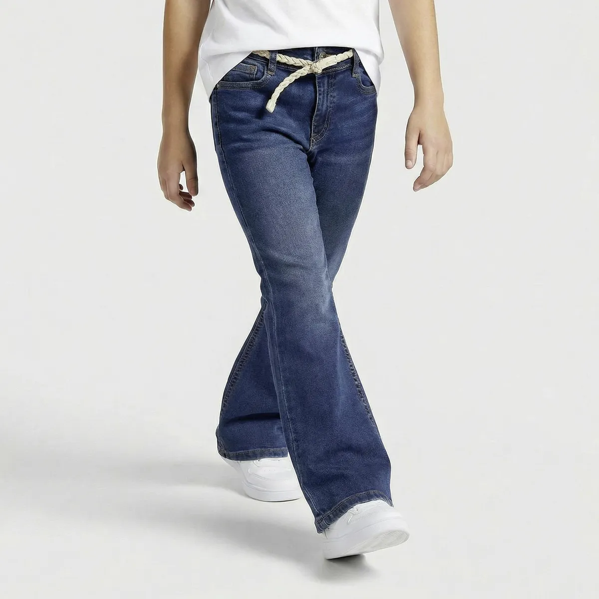 CONIGLIO - Jeans Niña Con Cinturón Coniglio