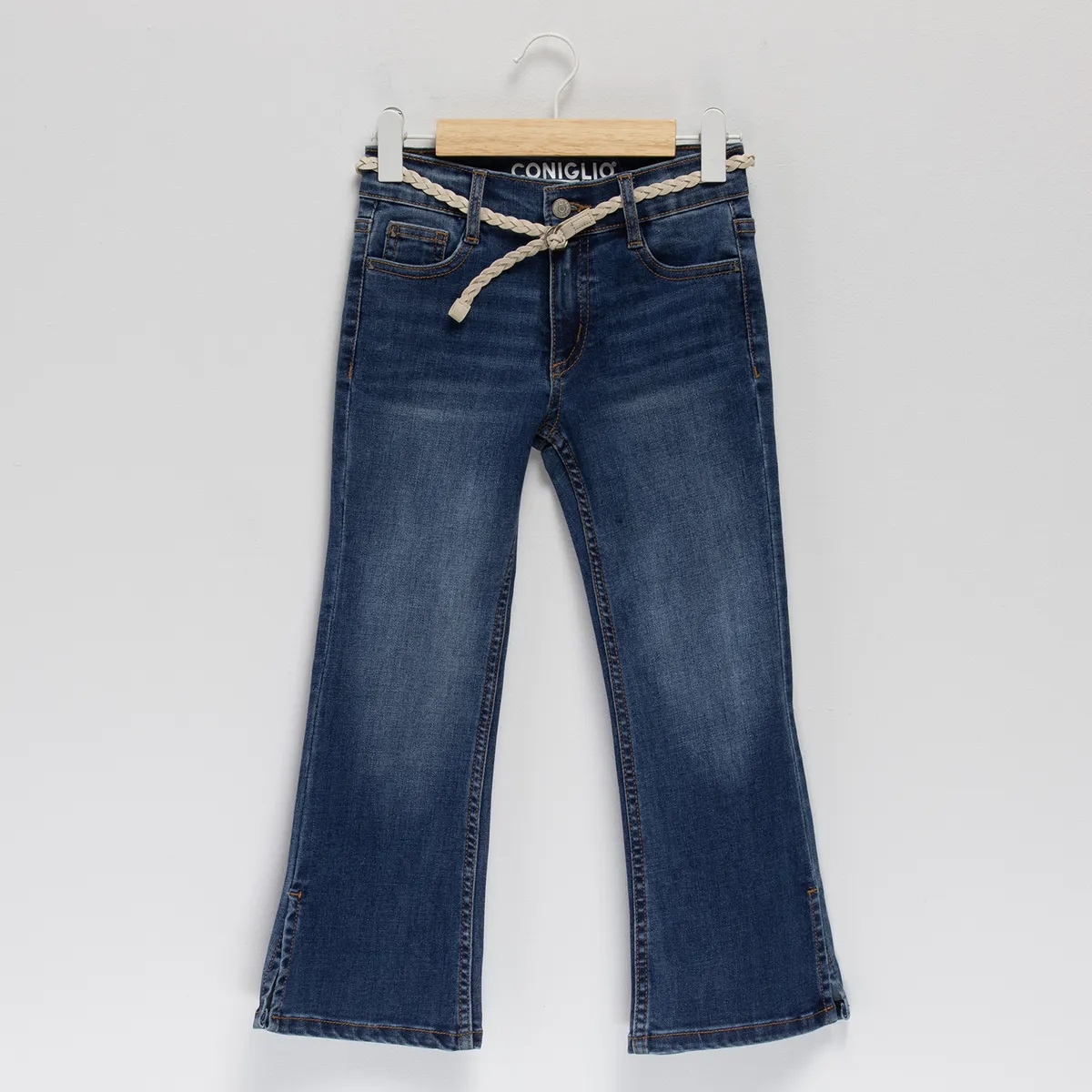 CONIGLIO - Jeans Niña Con Cinturón Coniglio