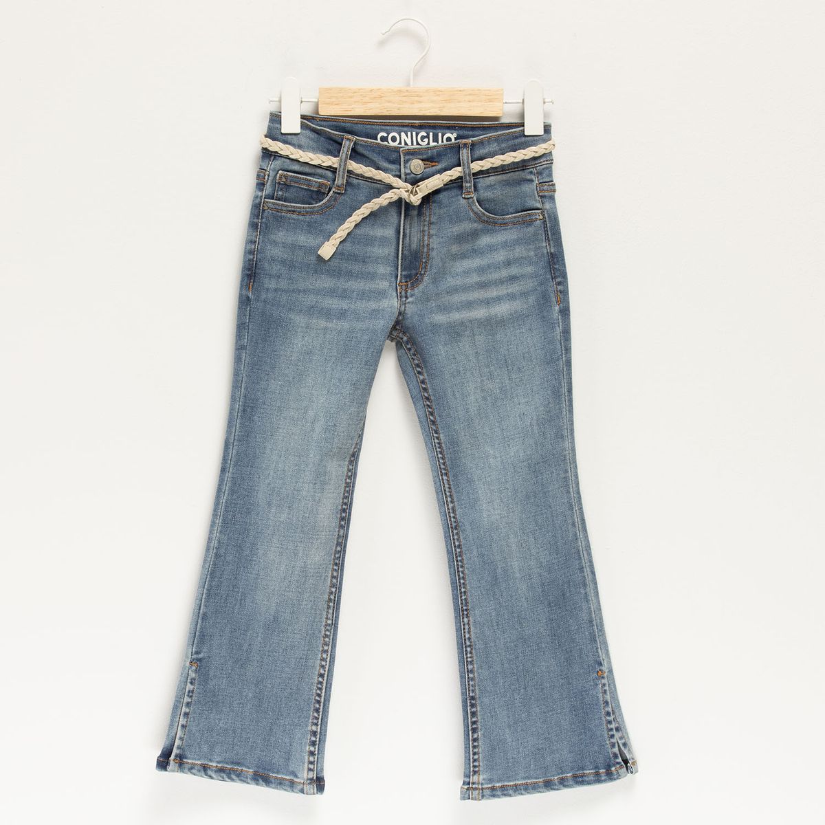 CONIGLIO - Jeans Niña Con Cinturón Coniglio