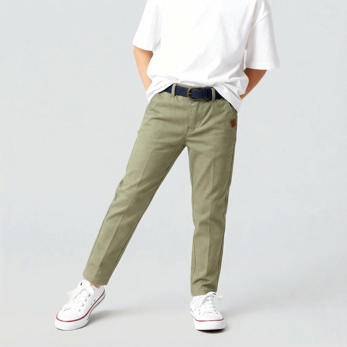 CONIGLIO - Pantalón Niño Con Cinturón Coniglio