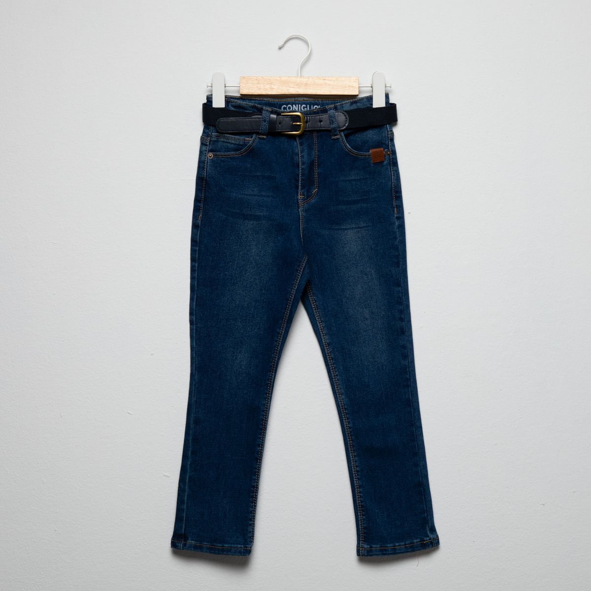 CONIGLIO - Jeans Niño Con Cinturón Coniglio